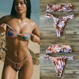 Stone Fox Swim Lele Top and Bijou Bottom in Pastel